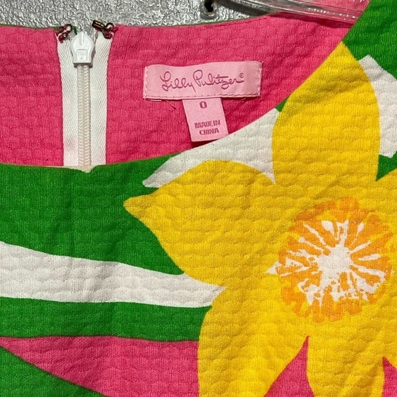 Lilly Pulitzer Dancing Daffodils Sheath Dress Elegant Vibrant Soft Feminine Chic - Picture 6 of 8